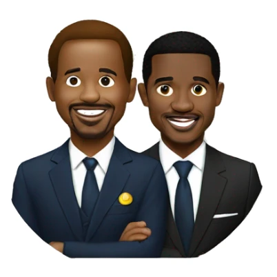 paul biya talking to samuel eto'o sticker