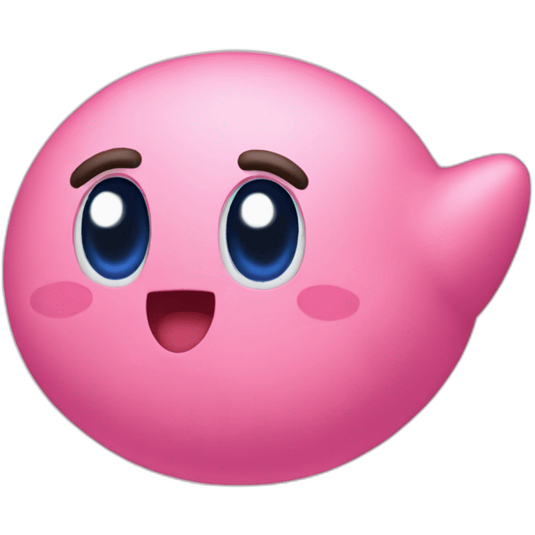 Kirby with the N letter emoji