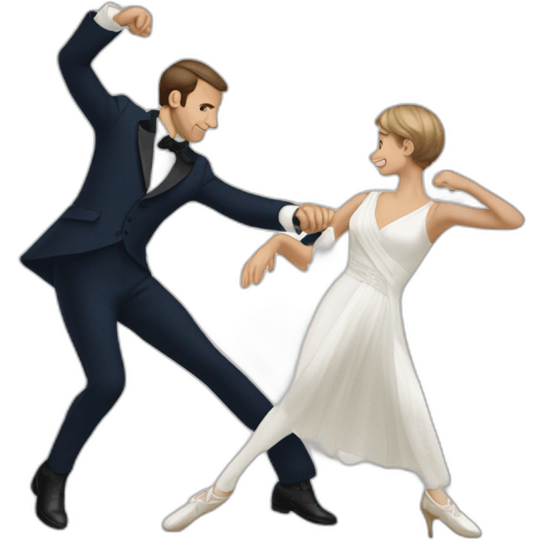 Macron danse emoji