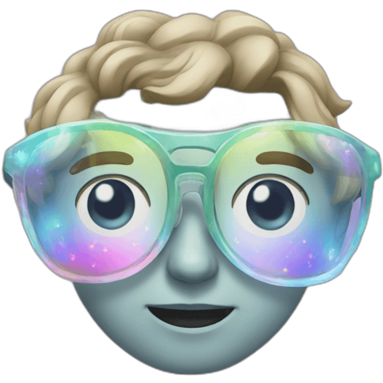 holographic glasses emoji