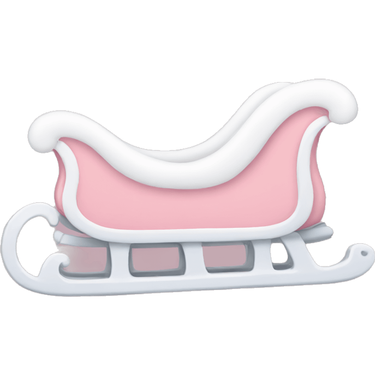 light pink sleigh emoji