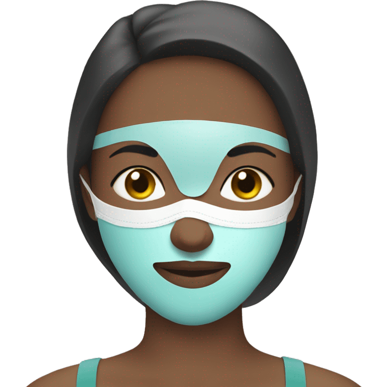 Face mask on women emoji