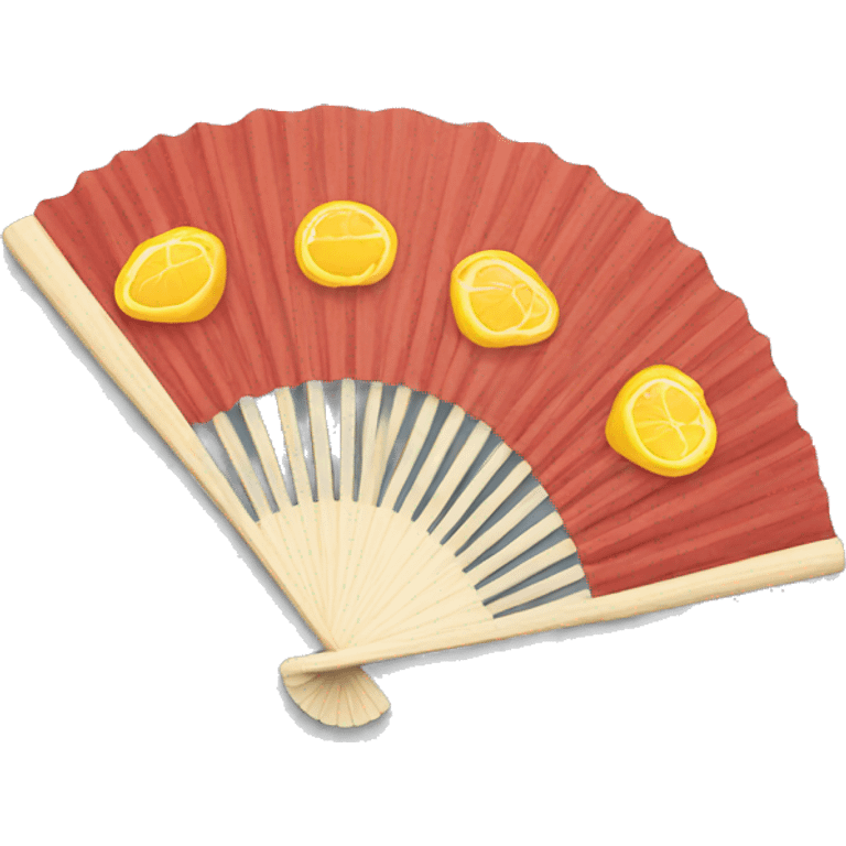 Hand fan emoji