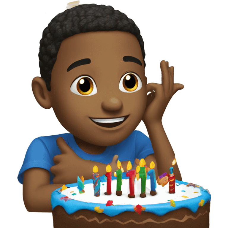 Happy Birthday Christian Derrick with sonic Christian is African American little 4 year old boy  emoji