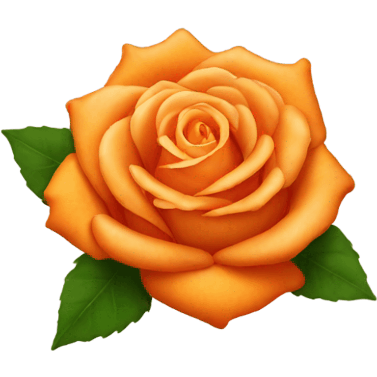 orange rose emoji