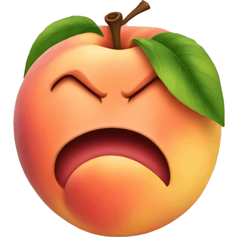 big juicy peach emoji