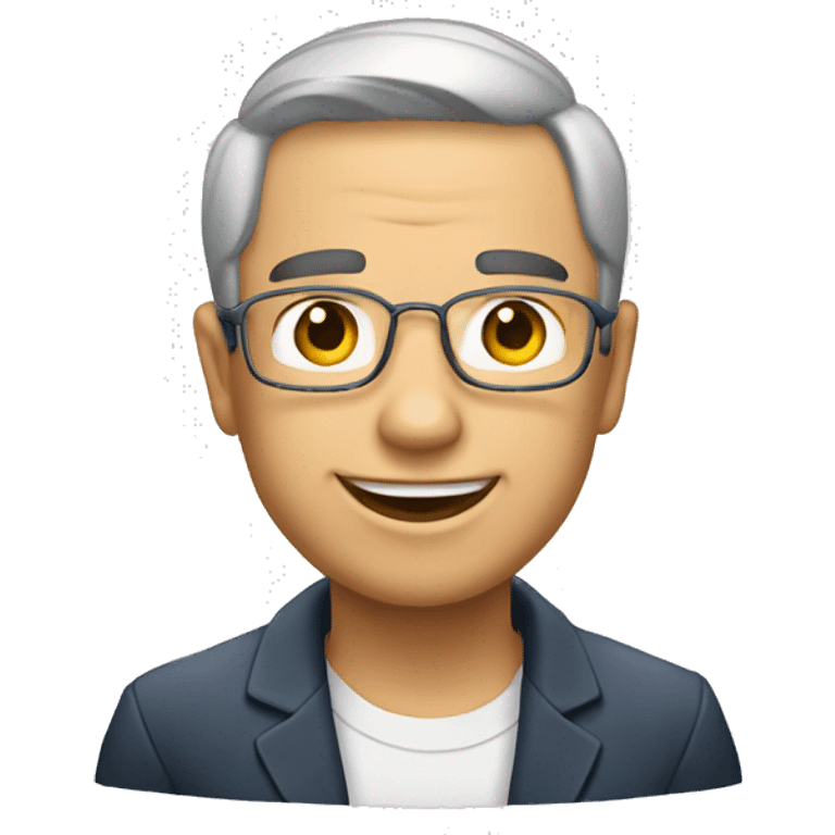 Menino moreno com fone de ouvidos emoji