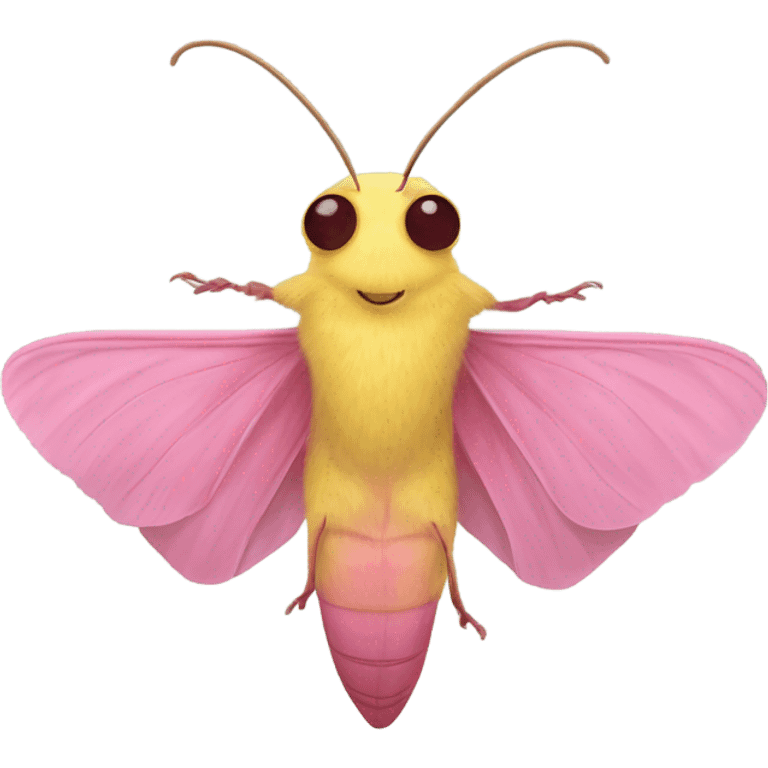 Rosy maple moth emoji