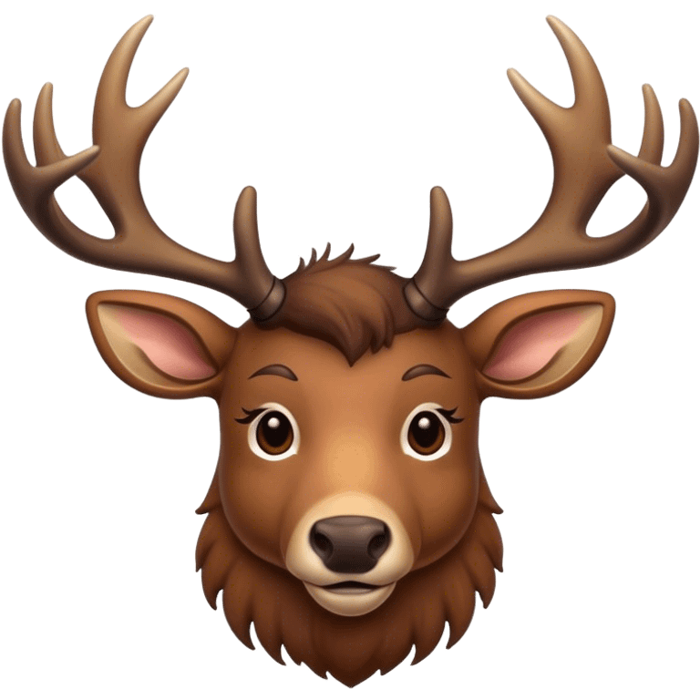 Deer with moose antlers  emoji