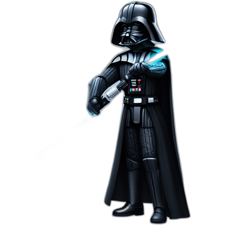 darth vader with light saber emoji