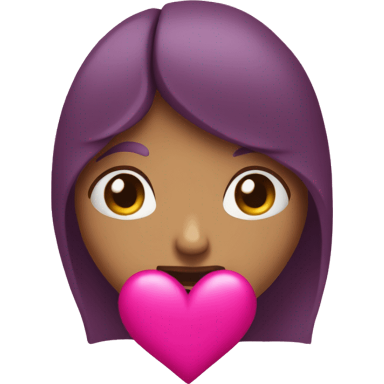 Corazón fucsia  emoji