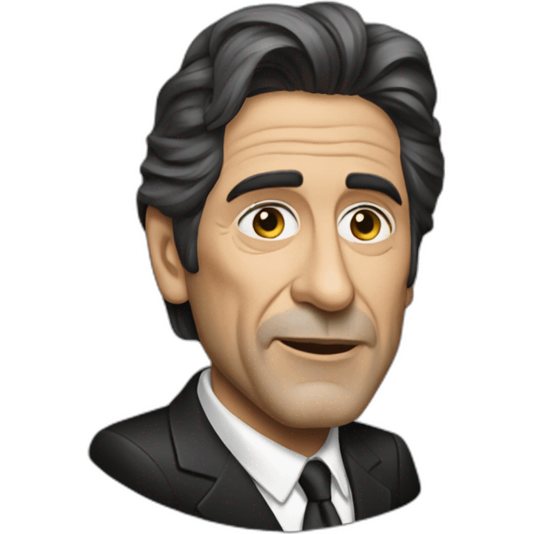 al pacino cartoon wearing suit emoji