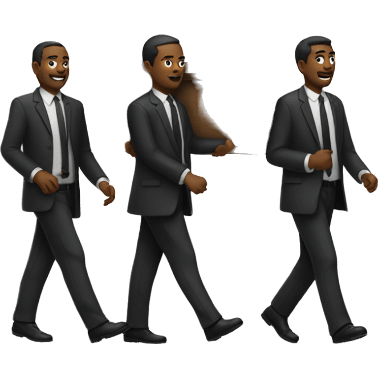 four men carrying a coffin emoji