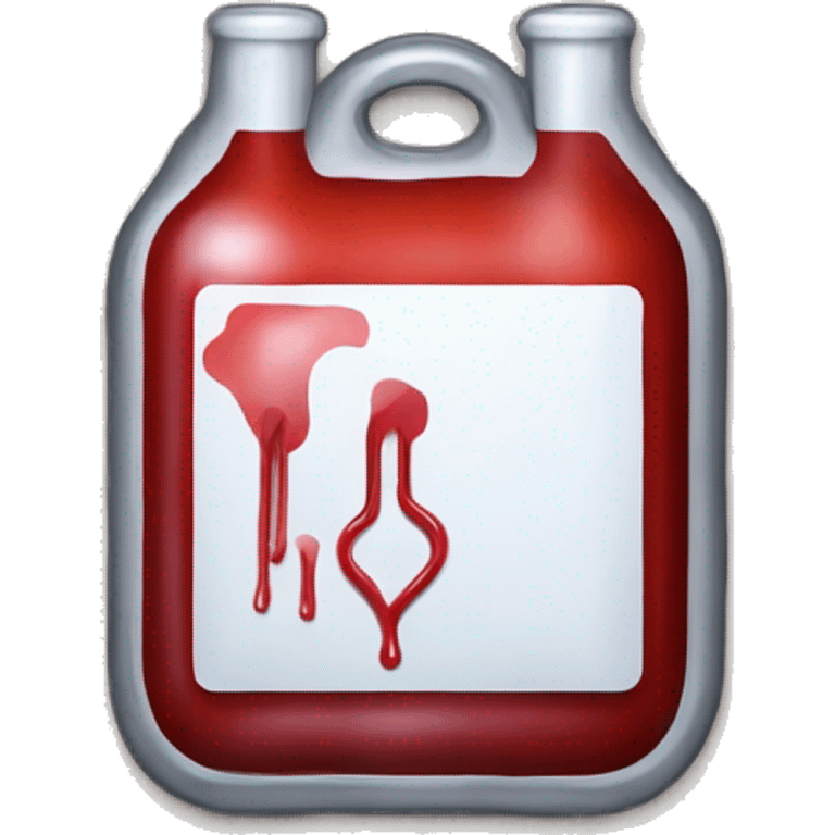 Transfusion blood bag o negative emoji