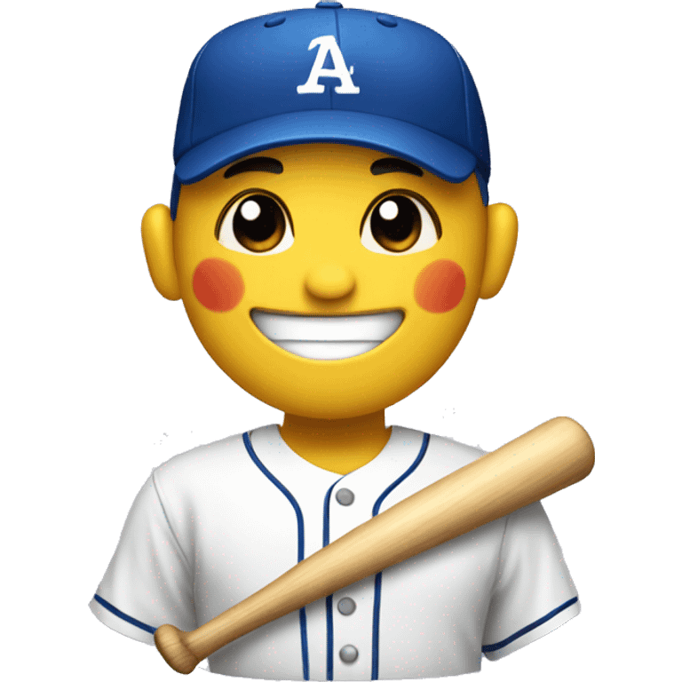 Smiling baseball  emoji