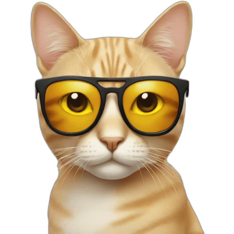 Cat with sunglasses emoji