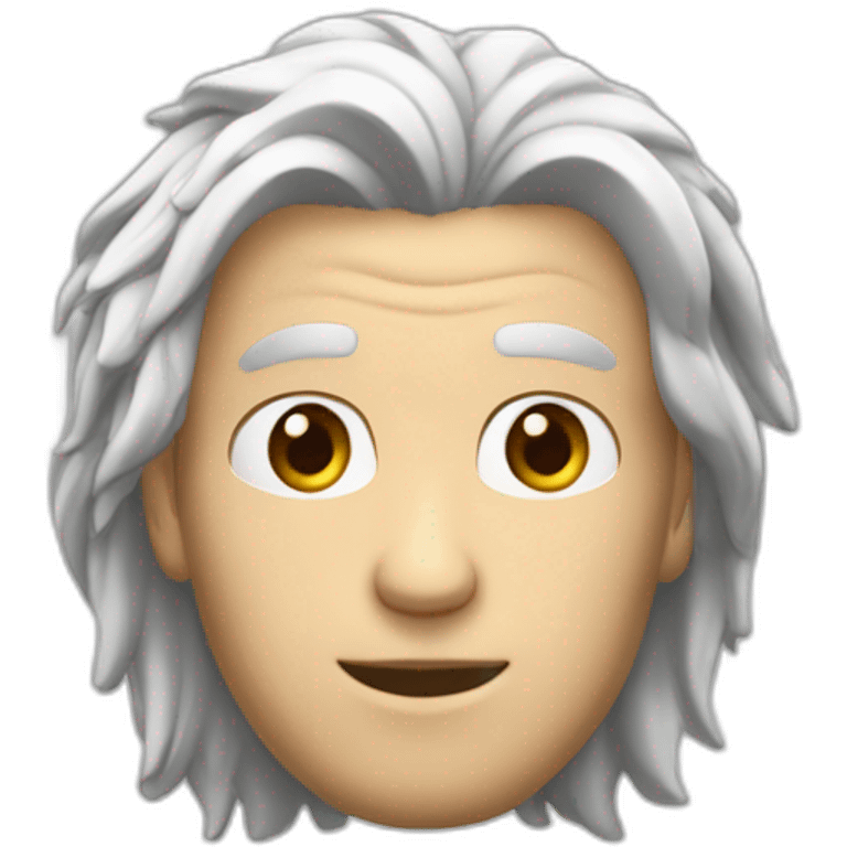 homme blanc avec cheveux mi longs emoji