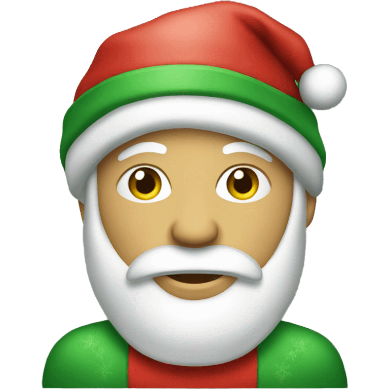 Red and green christmas theme emoji emoji