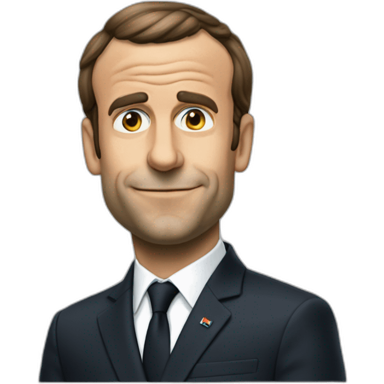 Macron fume un jouint emoji