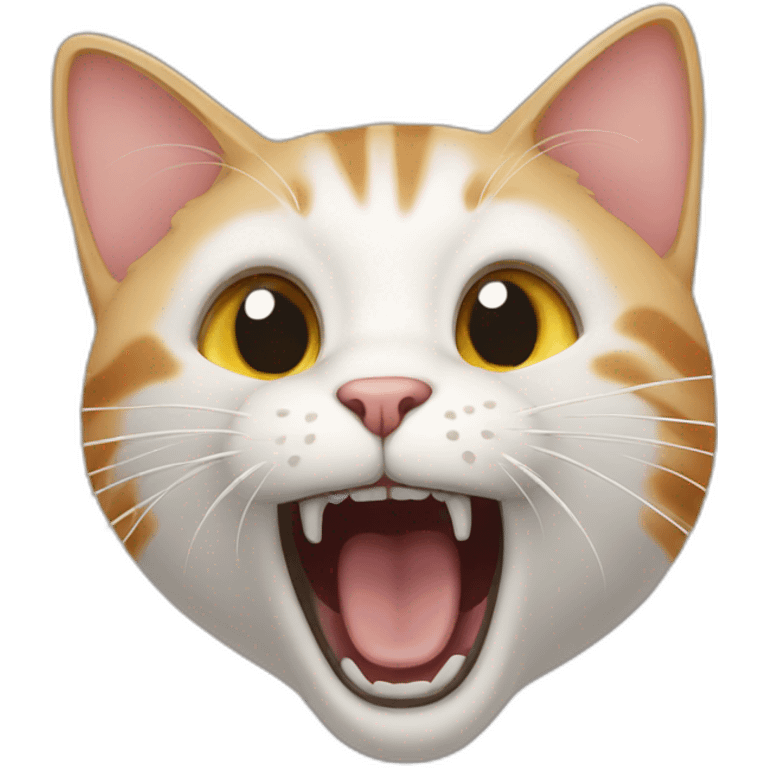 cat screaming emoji