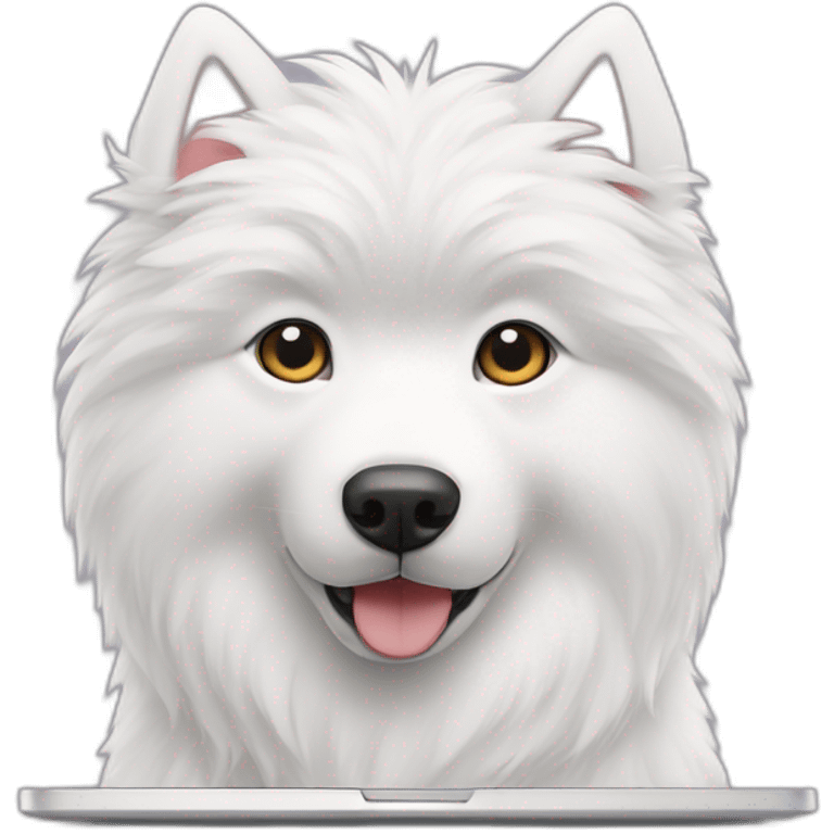 samoyed-coding-laptop emoji