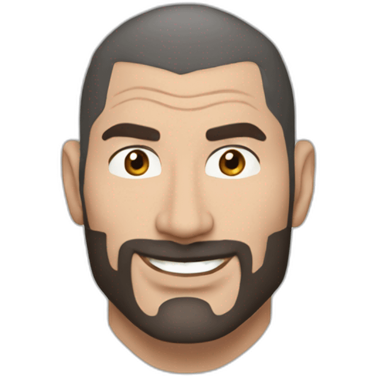 actor dave bautista cartoon wearing henley  emoji