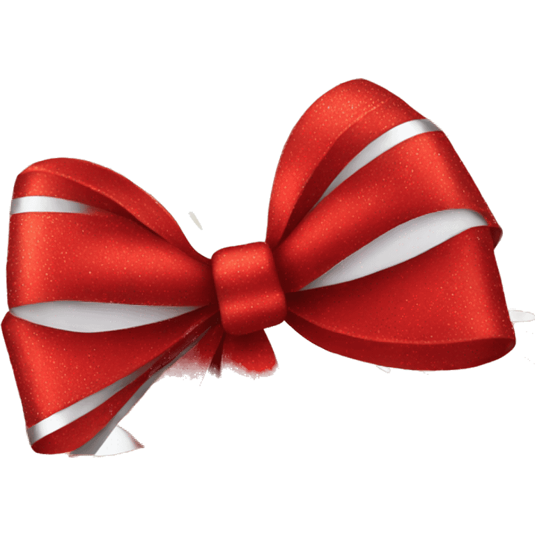 New Year's shiny red bow  emoji