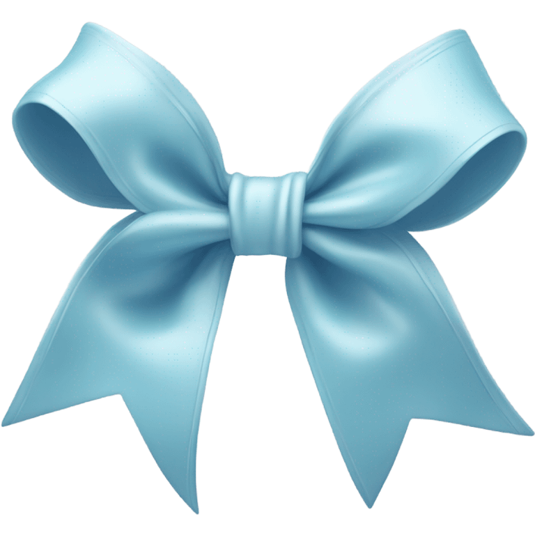 Pastel blue bow emoji