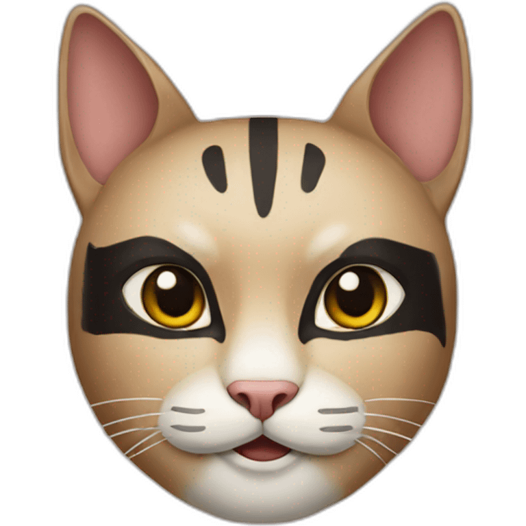 Asian cat mask emoji