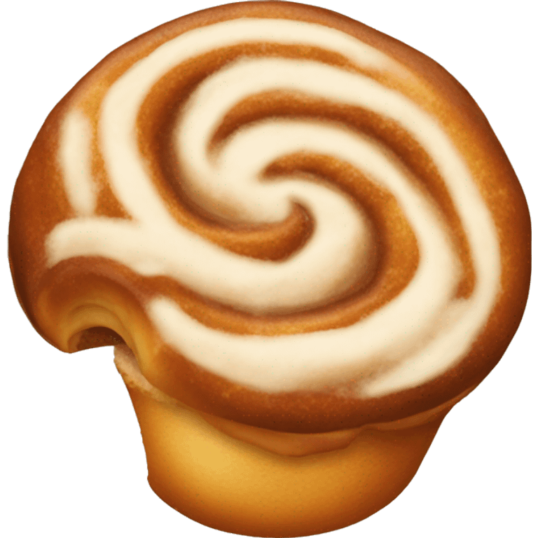 Warm cinnamon bun christmas emoji