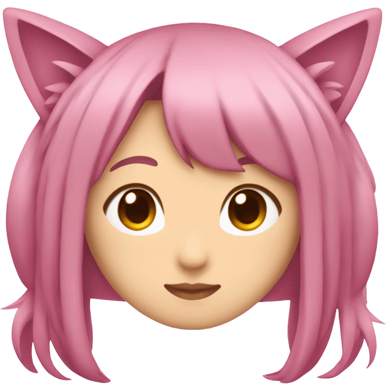 Homura momiji pink hair emoji