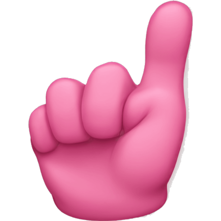 Pink thumb  emoji