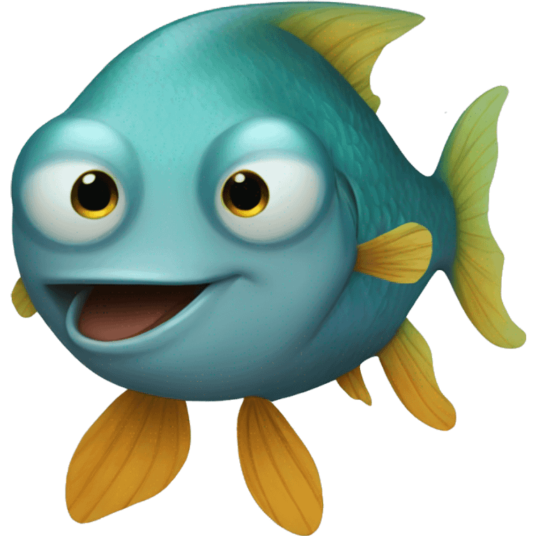 Huggly fish emoji