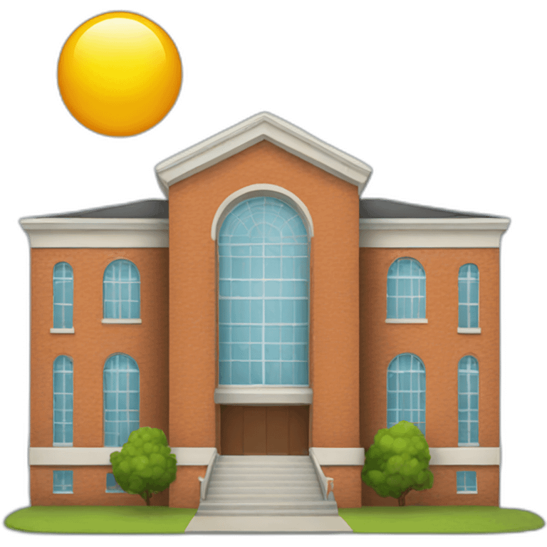 school building emoji