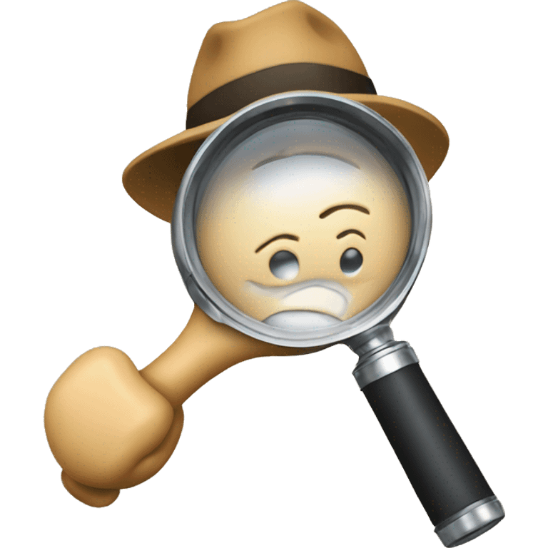 Emoji shows that something is in review. Maybe it could be a detective with magnifying glass. emoji