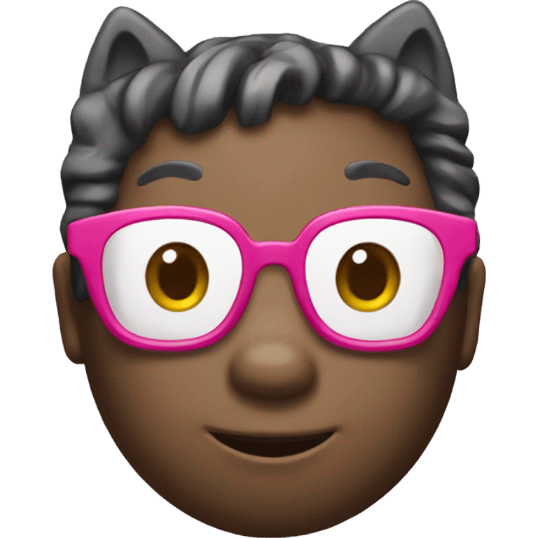 Hello kitty with glasses  emoji