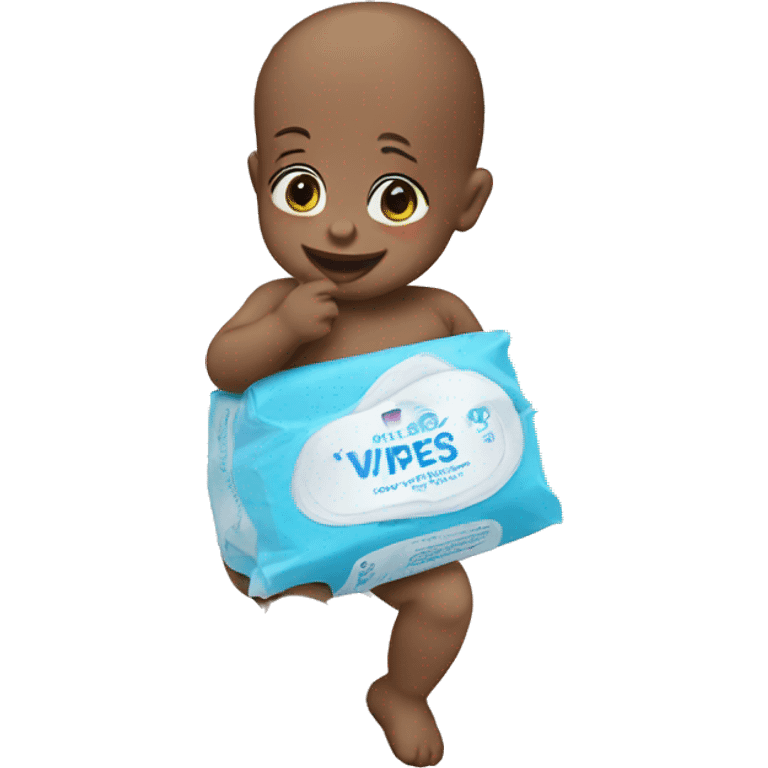 Baby wipes package emoji