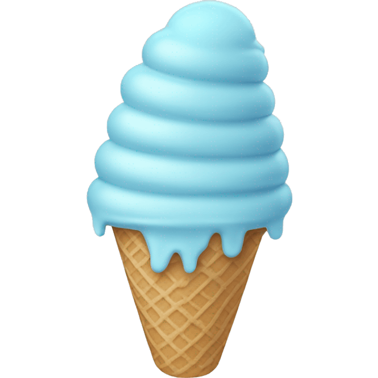 pastel blue ice cream emoji