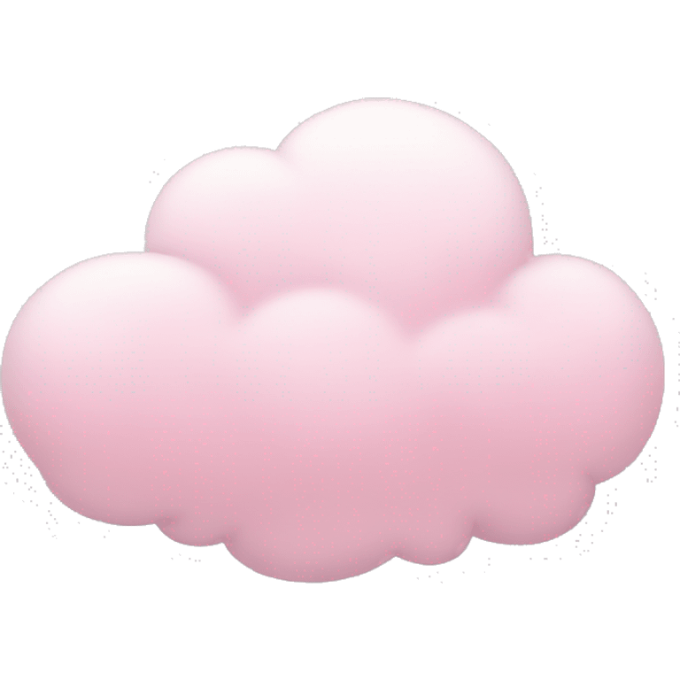 Pastel pink cloud emoji