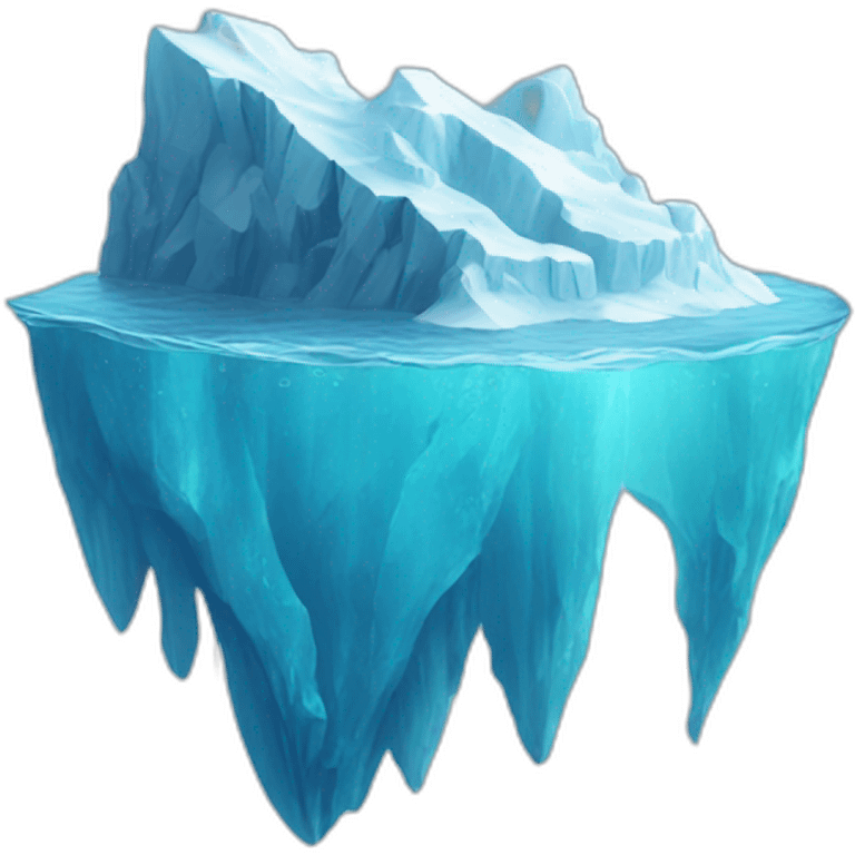 iceberg underwater emoji