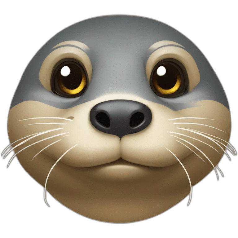 Loutre avec tortue emoji