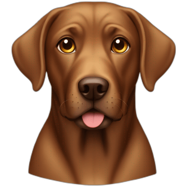 Brown lab dog emoji