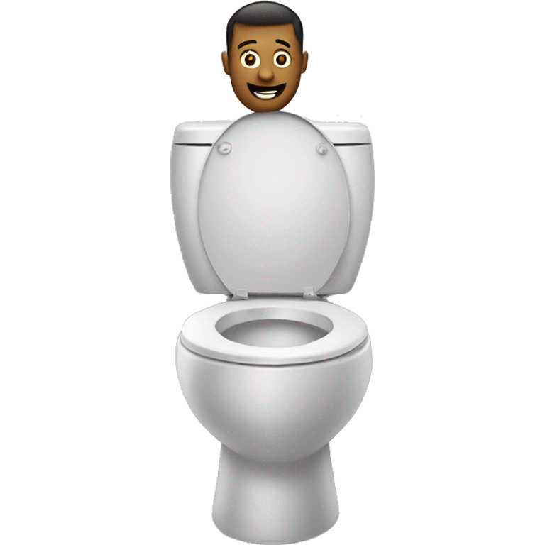 Skibidi toilet  with man in toilet  emoji