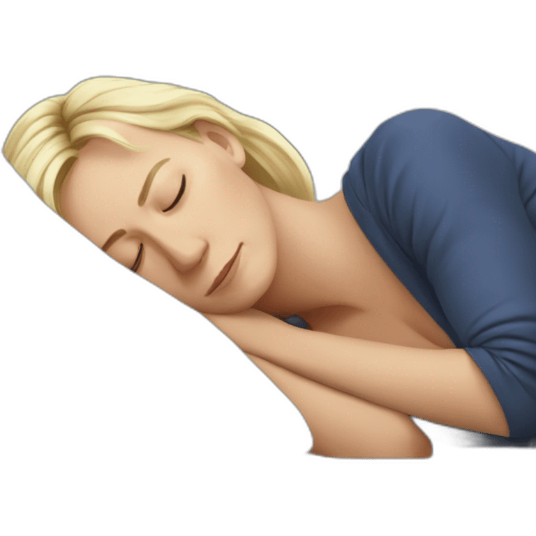 marine lepen sleeps emoji