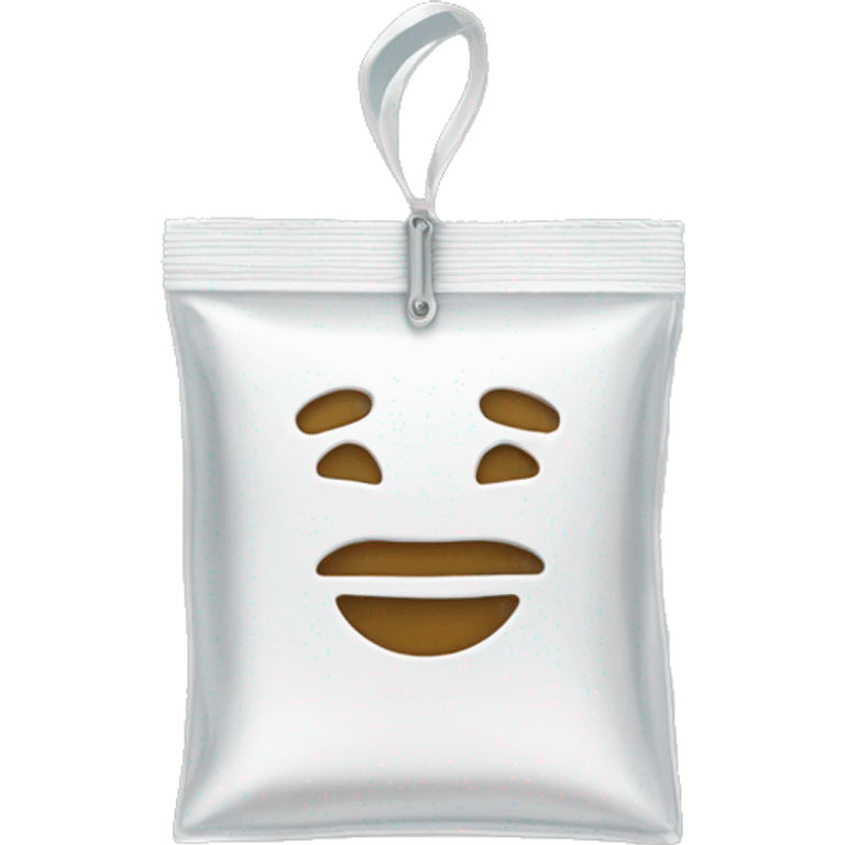 sachet zip transparent emoji