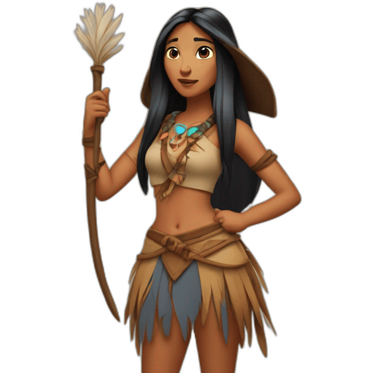 Pocahontas, witch emoji