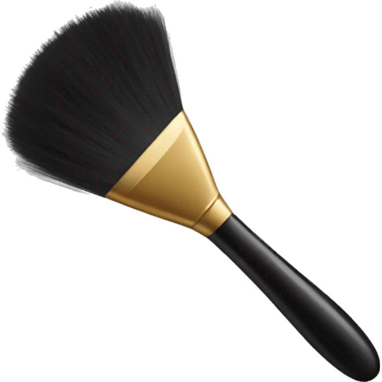 Black make up brush emoji