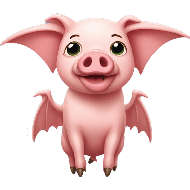 pig with pterodactyl wings emoji