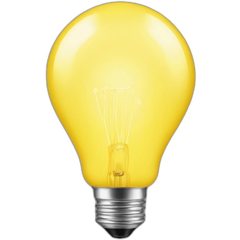 yellow Bulb emoji