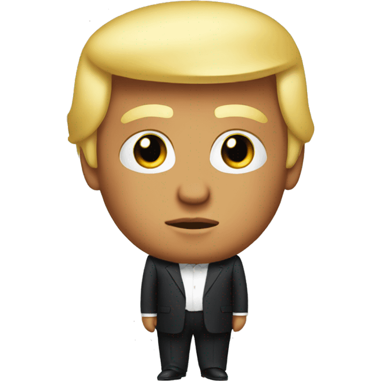 donald trump wearing a dress emoji